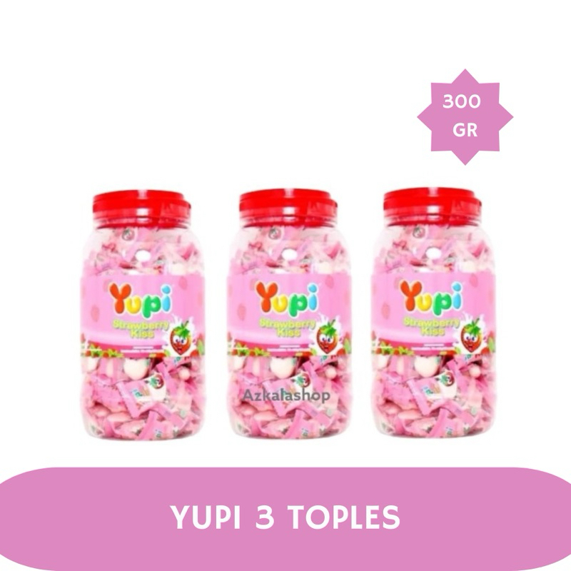 

PERMEN YUPI STRAWBERRY KISS STRAWBERRY 3 TOPLES PROMO