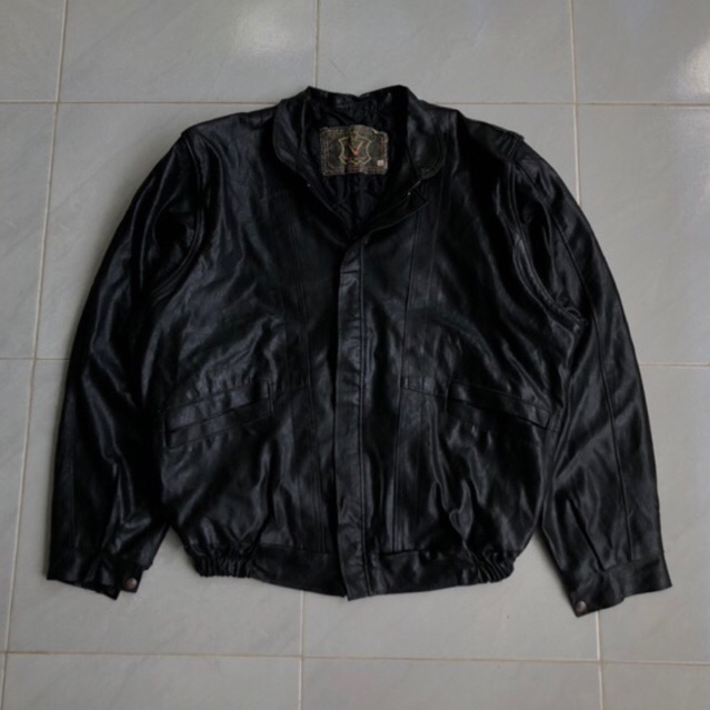 Vintage Casual leather jacket italy