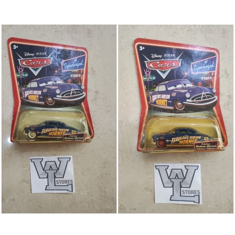 Disney Cars SuperchargedFabulous Hudson Hornet Set - Hudson Hornet Red Velg (Velg Merah) and Hudson 