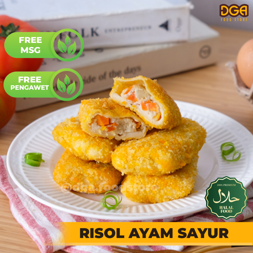 

Risol Ayam Sayur Tanpa MSG Tanpa Pengawet Homemade