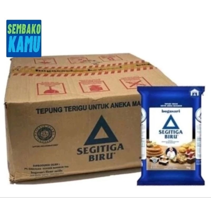 

Tepung Terigu Segitiga Biru Premium 1 kg Dus - 12 pcs