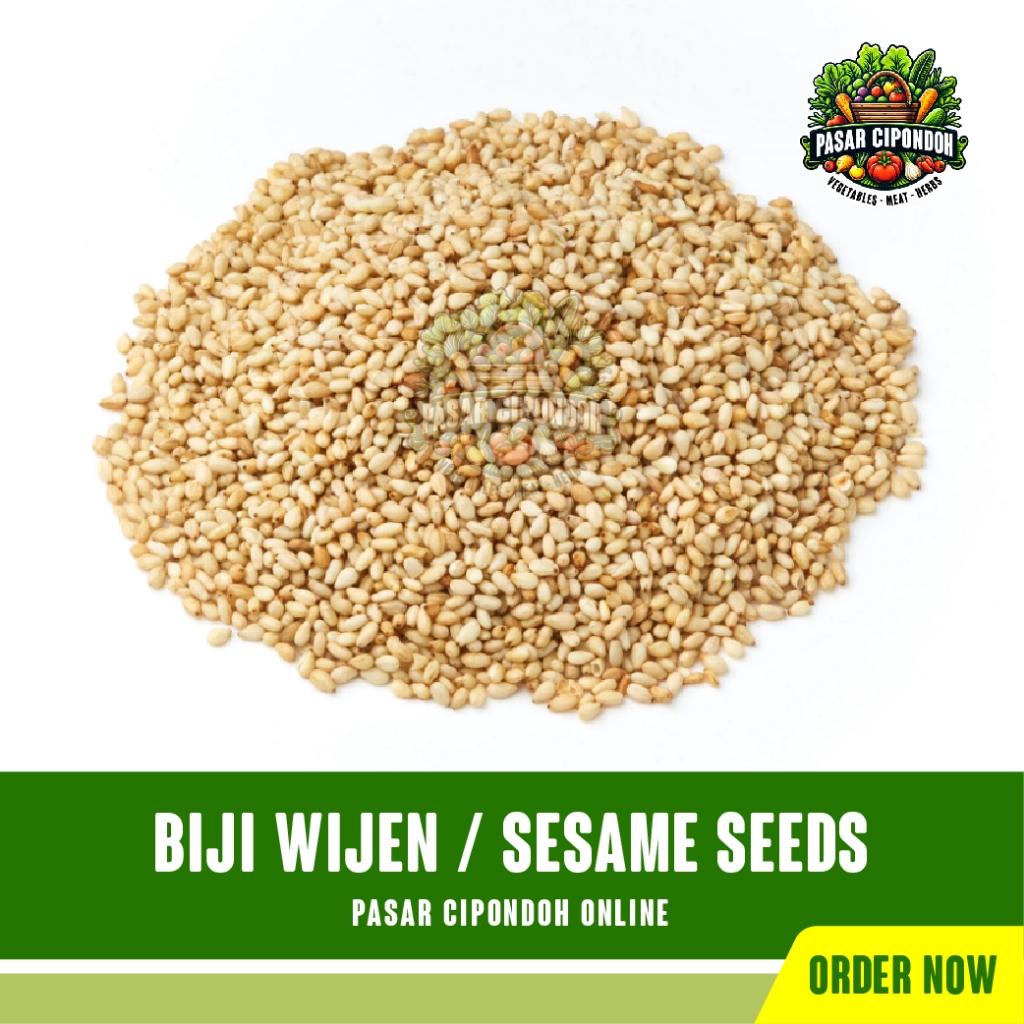 

Biji Wijen Putih Rempah 100 gram / Sesame Seeds - Pasar Cipondoh Tangerang