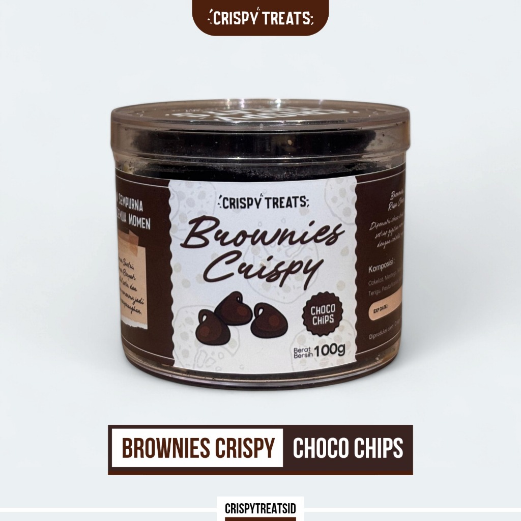 

Brownies Crispy - Choco Chips (100g)