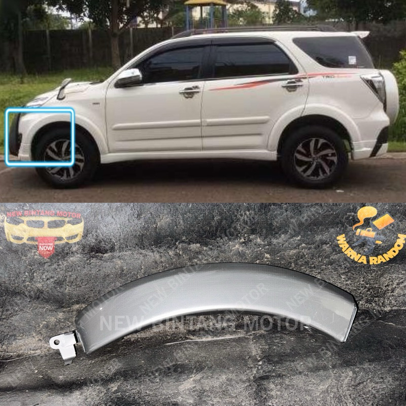 Over fender depan kiri toyota rush terios 2010 2015 original