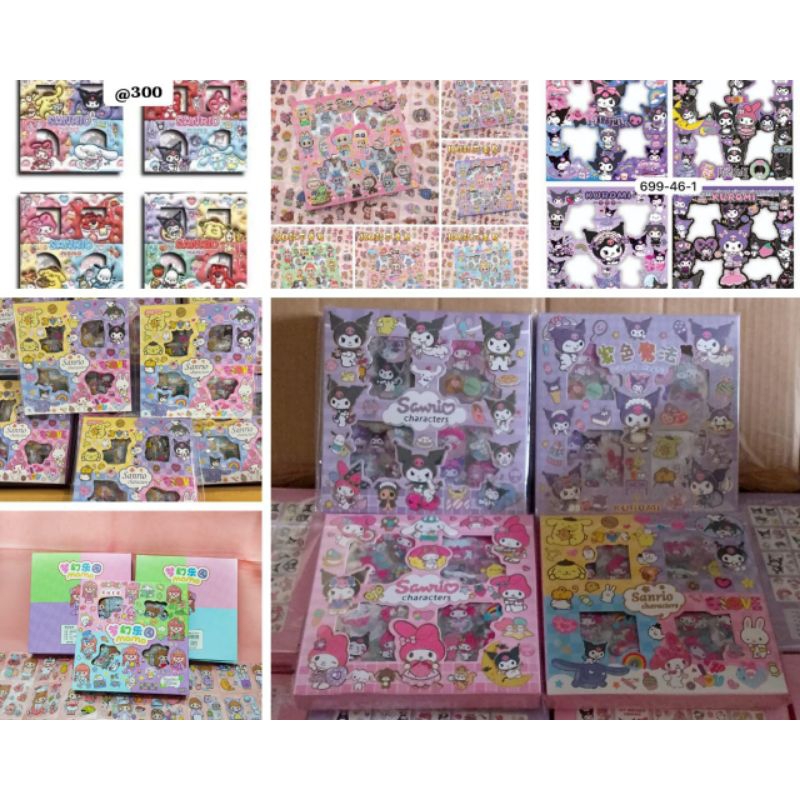 

Stiker besar stiker momo dan stiker motip motif viral mix isi 100 pcs