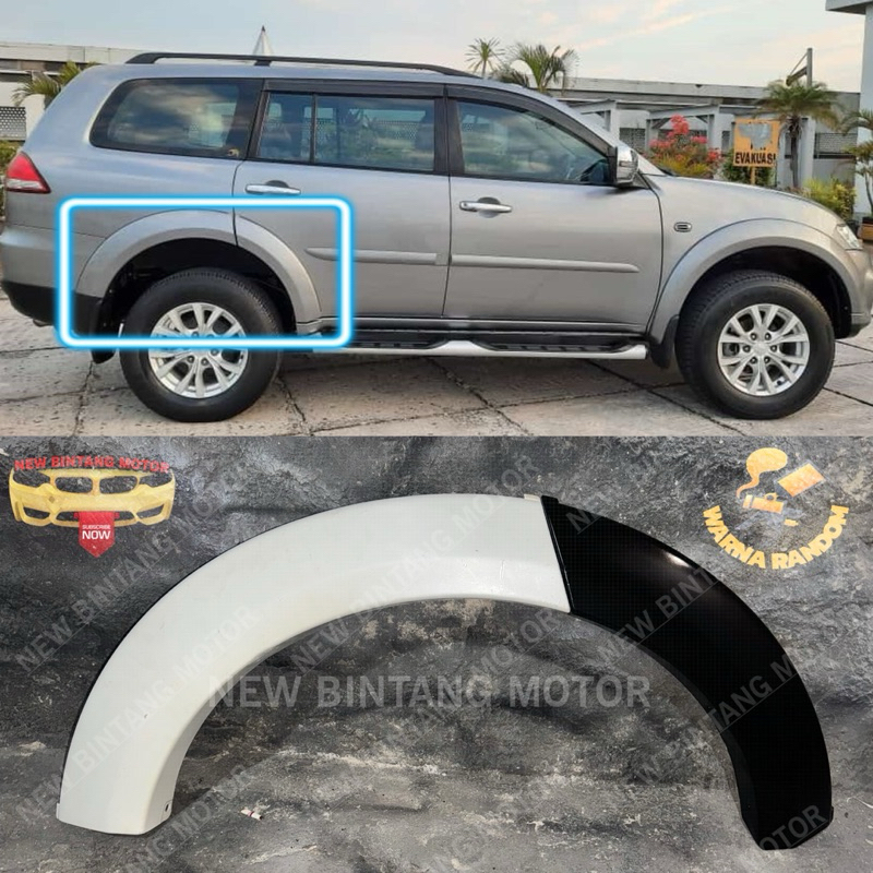 Over fender belakang kanan mitsubishi pajero sport 2010 2014 original
