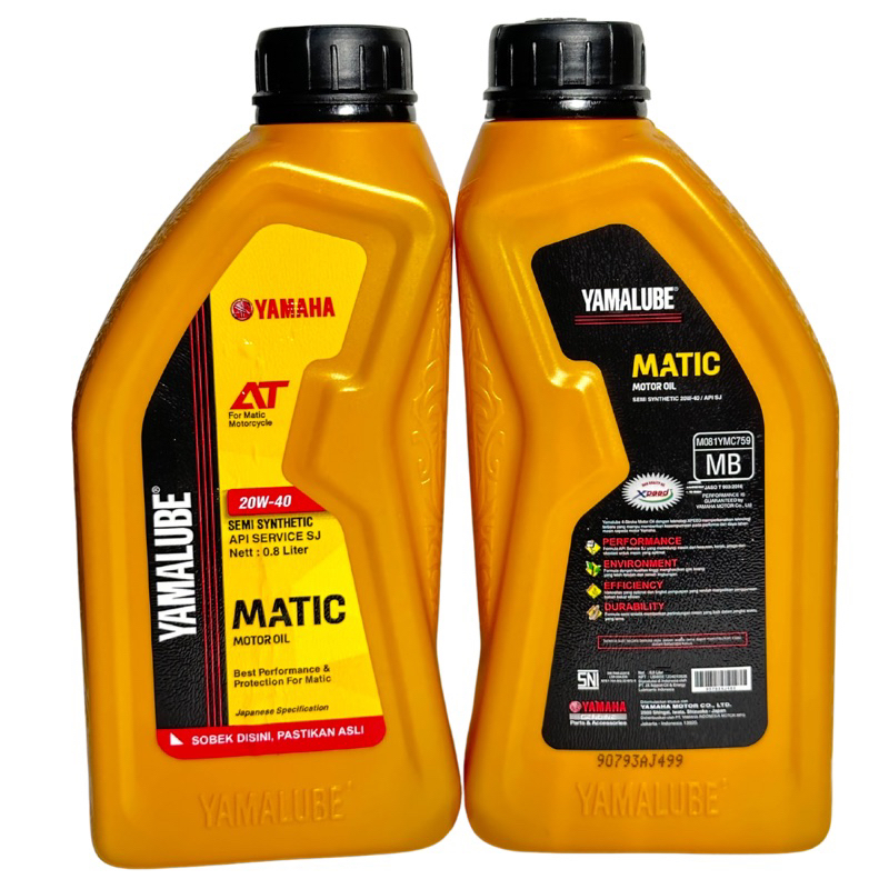 Oli Yamalube Matic 800ml Oli Mesin Motor yamalube Matic 800 Ml