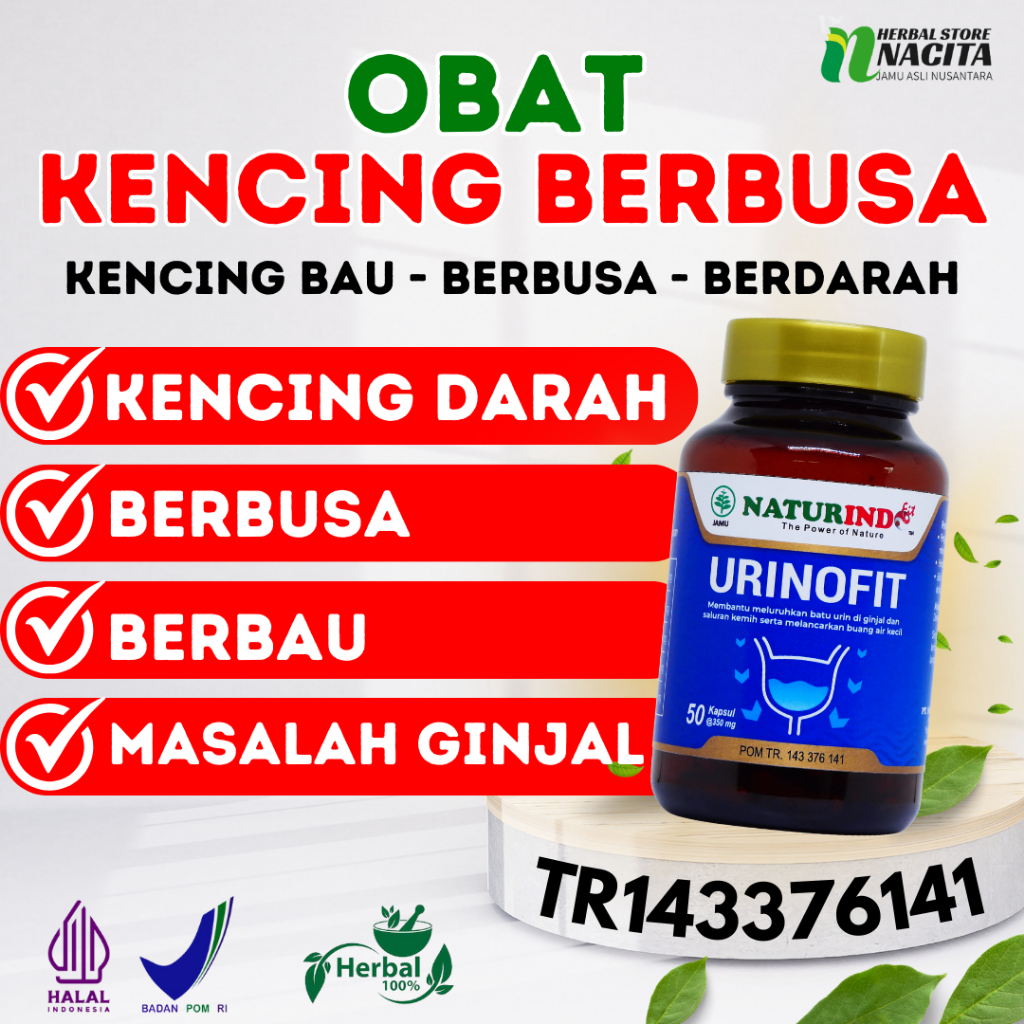 Obat Kencing Berbusa Bau Berdarah Infeksi Kencing ISK Detox Ginjal Herbal Ampuh Urinofit