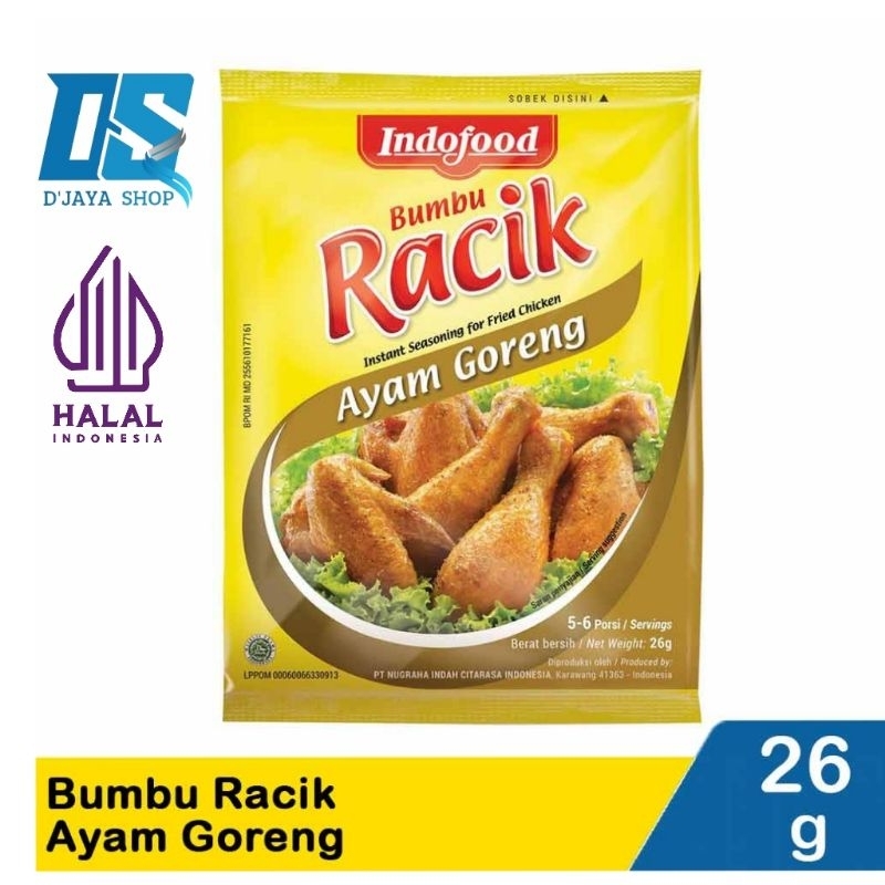 

Indofood Bumbu Racik Ayam Goreng 26g