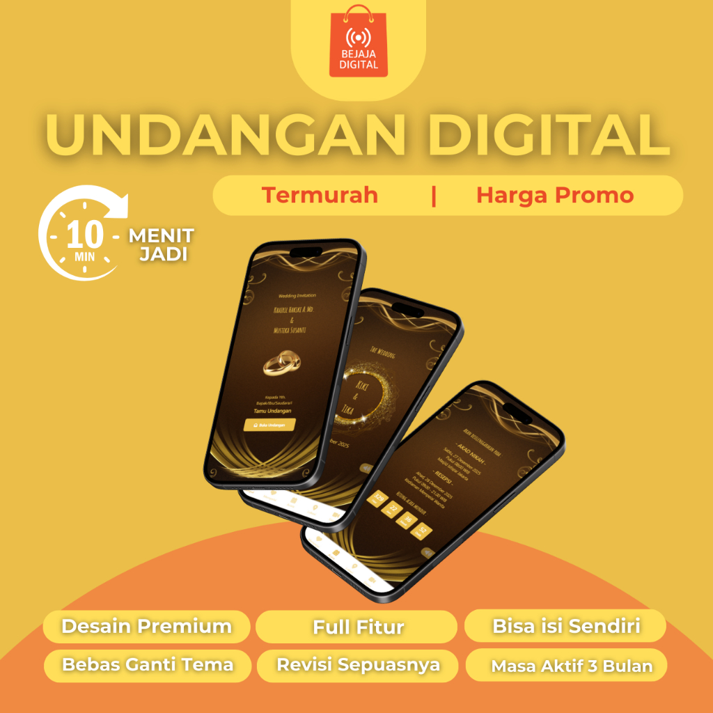 Undangan Digital  Website  - Wedding Invitation Kemeasan