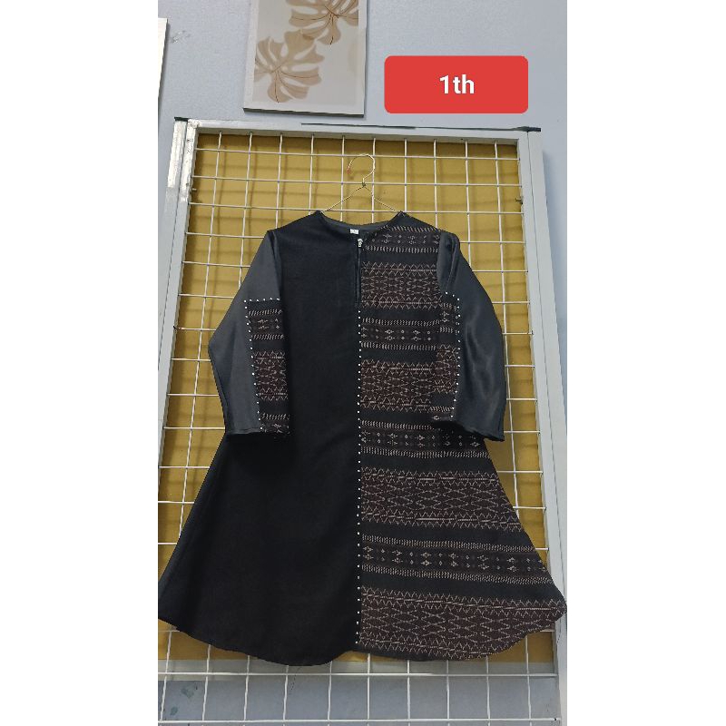 ABAYA ANAK PEREMPUAN 1 TAHUN/GAMIS HITAM JETBLACK TEMBORO