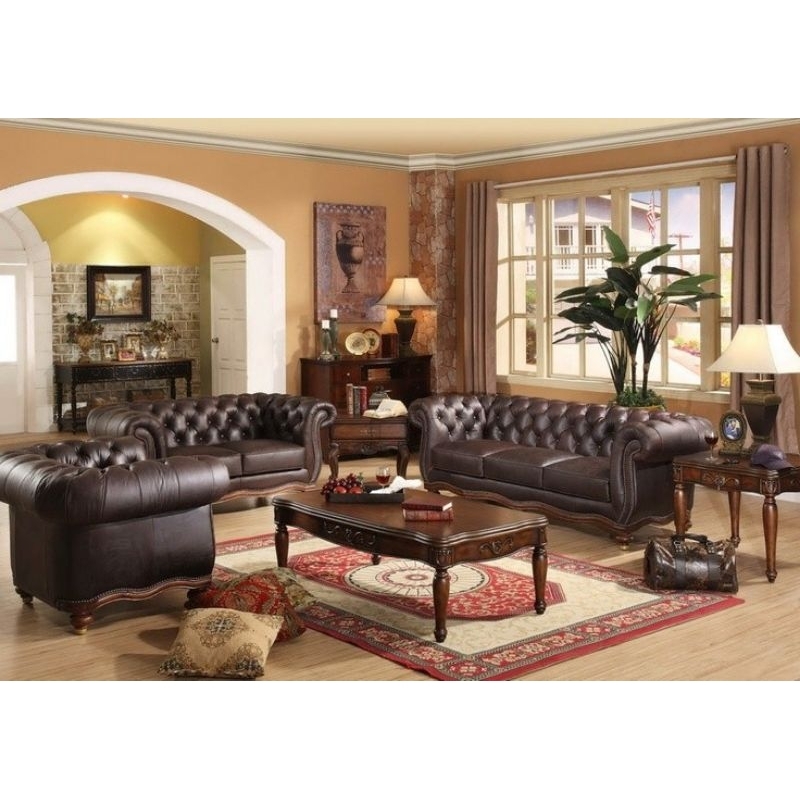 sofa Chester Field mewah set 321