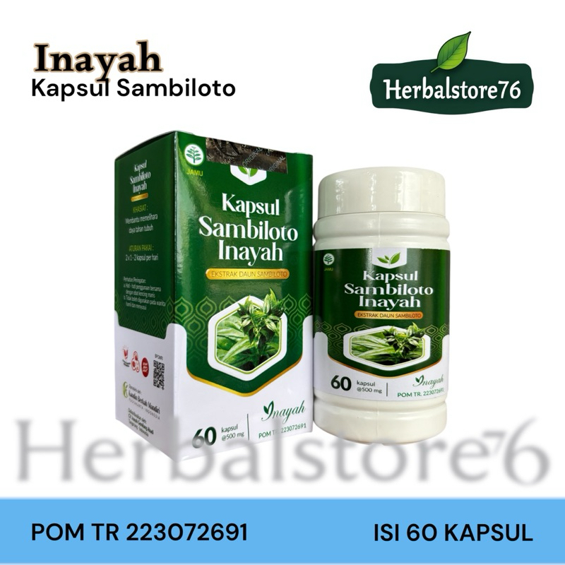 Kapsul Sambiloto Inayah Bpom