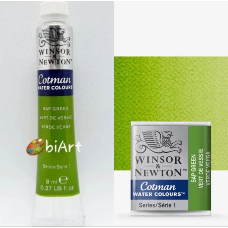 

Cat Air Cotman Water Colour Tube 8ml / Half Pan Sap Green Winsor & Newton
