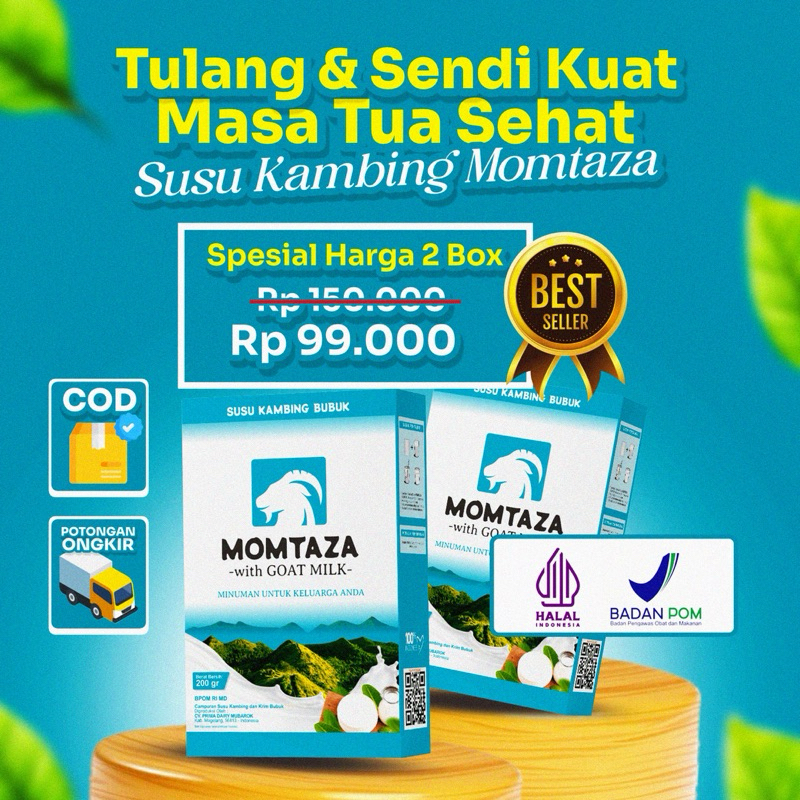 

4 BOX SUSU ETAWA MOMTAZA SUSU MOMTAZA MURNI ORIGINAL