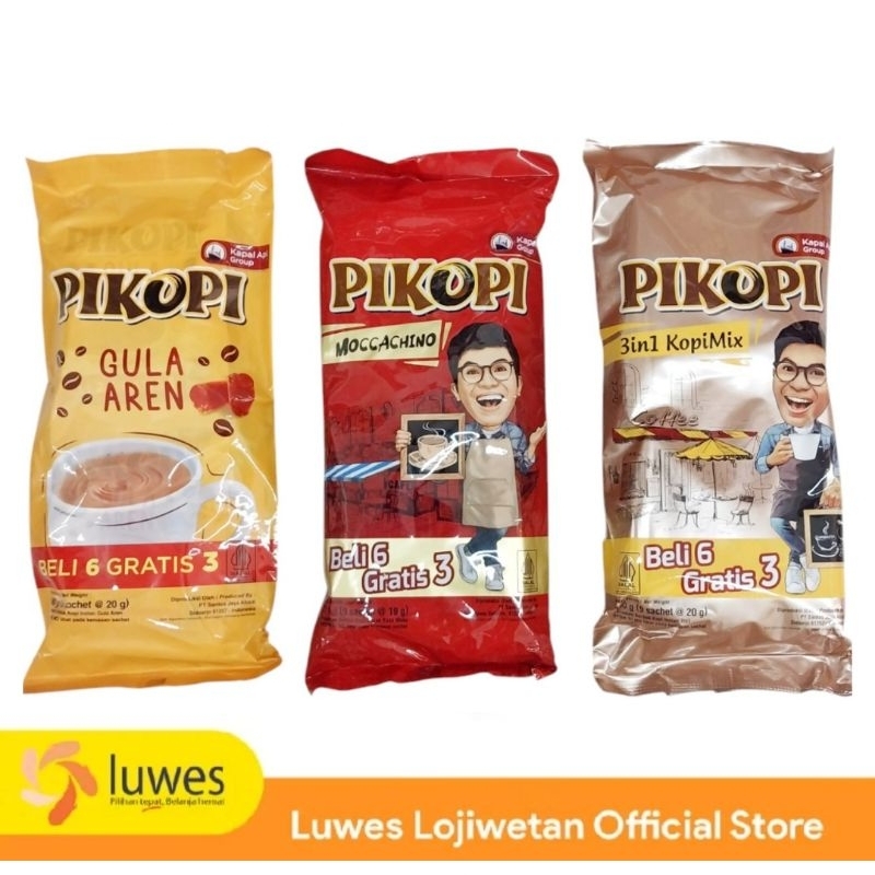 

PIKOPI Kopi Bubuk Sachet isi 6+3 @20gr