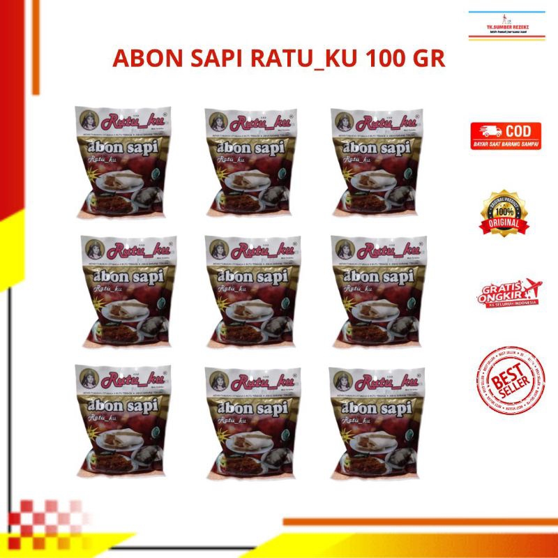 

Abon Sapi Ratu_Ku Isi 9 x 100 Gr PROMO MURAH/[PAKET HEMAT] Abon Sapi Ratu_Ku 100 Gr 9x100 Gr PROMO MURAH