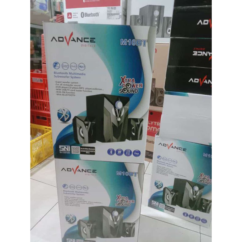 Speaker Aktif Bluetooth Advance M10BT Suport Radio Xtra Power Sound