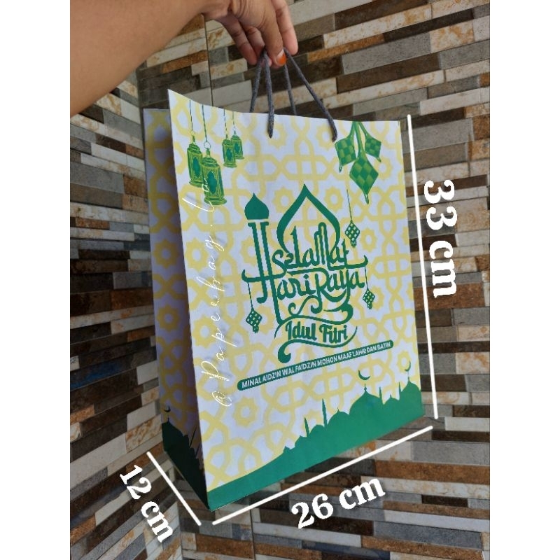 

Paperbag Selamat Hari Raya Idul Fitri / Lebaran Full Colour Ketupat