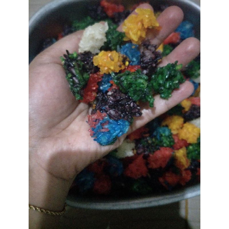 

rengginang gurih warna warni home made
