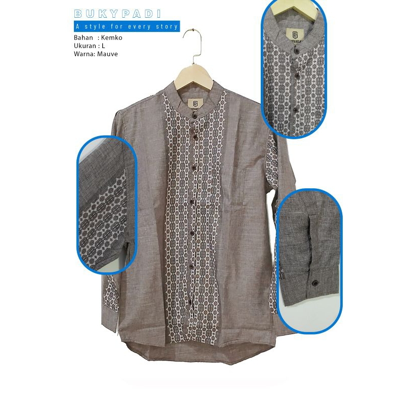 ATASAN KOKO DEWASA KEMKO/KATUN/LENGAN PANJANG
