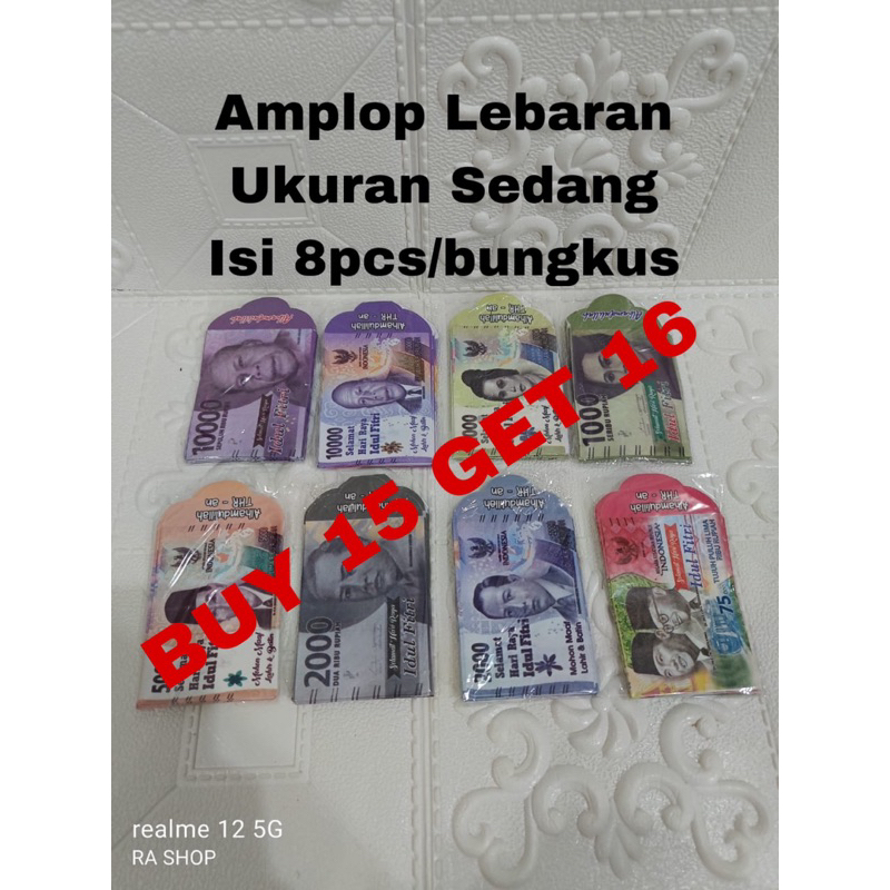 

Amplop/Angpao Lebaran Motif Uang Dikirim Random/Acak