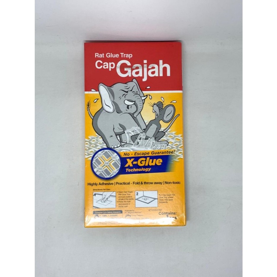 Perangkap Tikus Lem Tikus Papan Cap Gajah 70gr ( Pak ) [ Original ]
