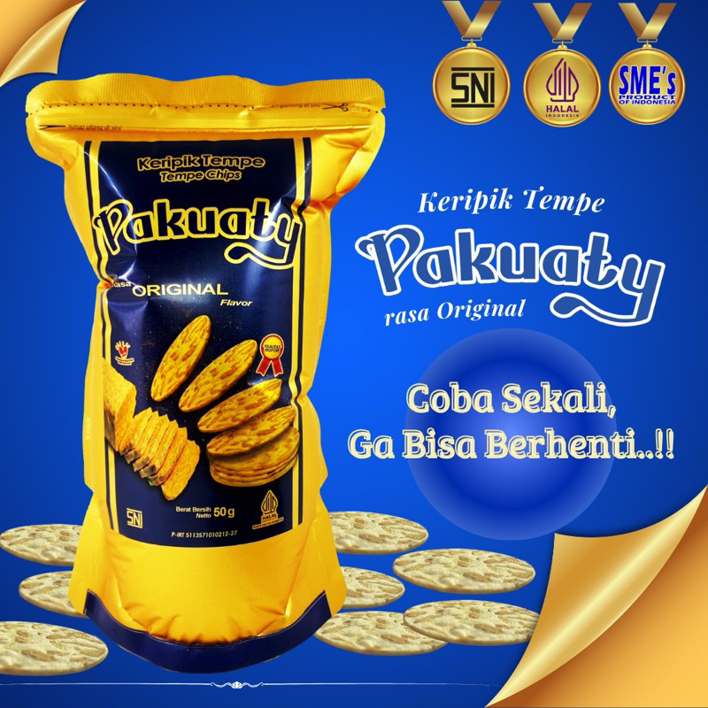 

Pakuaty Keripik Tempe gurih dan renyah ,kualitas premium Pakuaty Khas Kediri - Rasa Original , balado, keju, BBQ dan sapi panggang