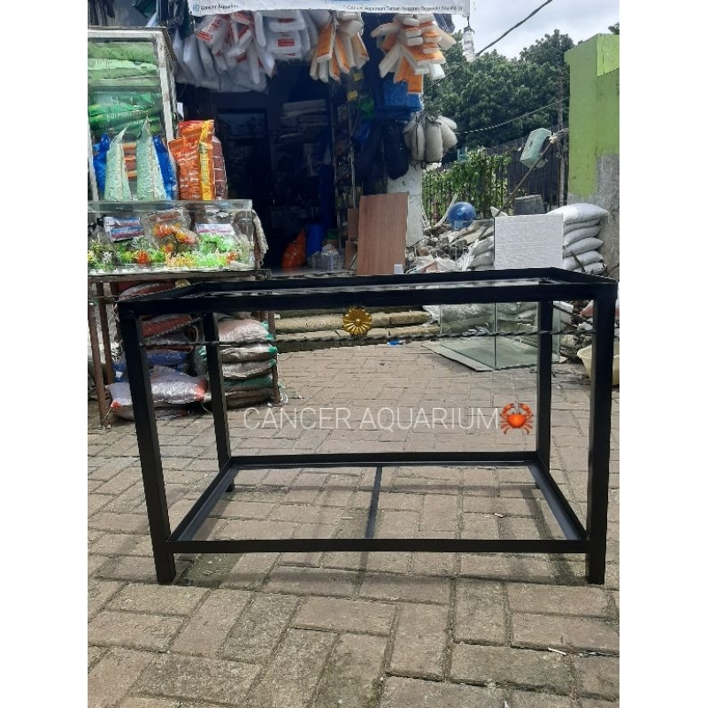 Meja/Rak Aquarium Besi Hollo Kotak Siku 100x50