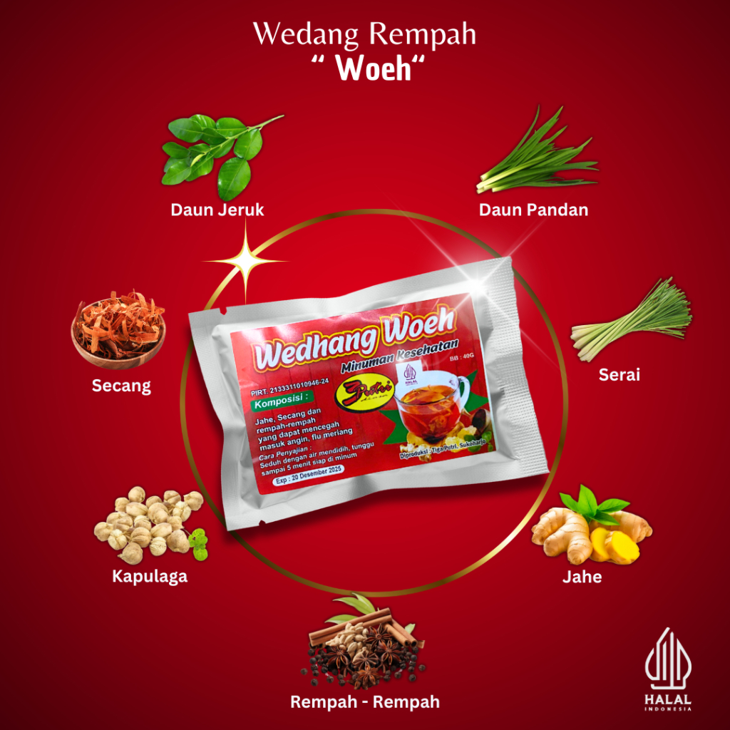 

Wedang Uwuh 3 Putri Khas Solo isi 10 pcs Include gula Batu