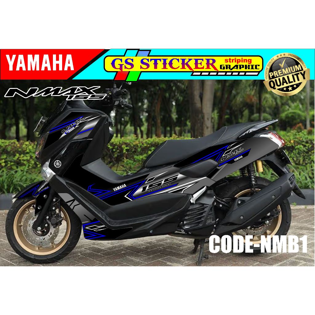 DECAL YAMAHA NMAX SEMIFULL BODY NMAX TAHUN 2017 2018 2019 KEREN MURAH CODE NMB1