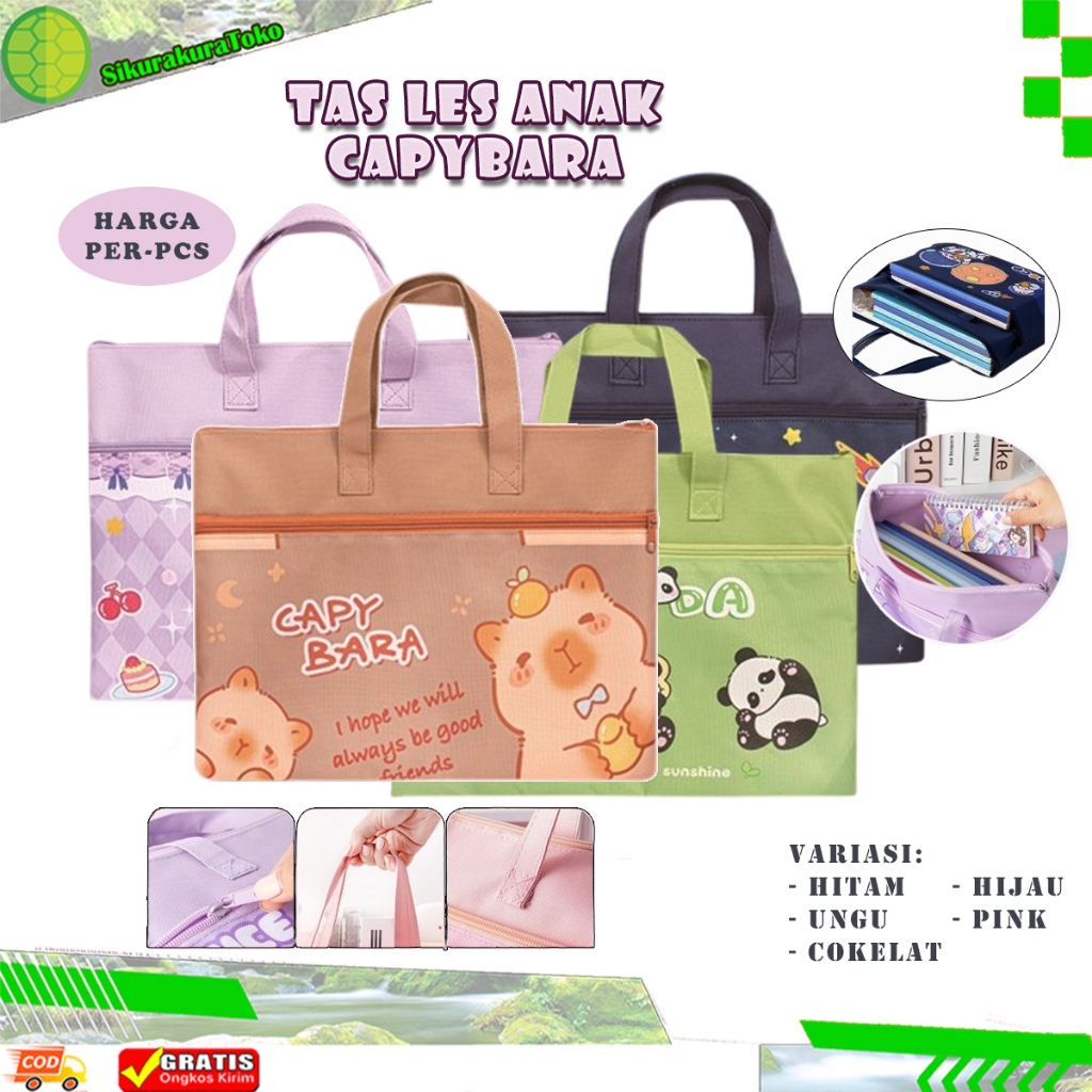 

(SKR) Tas Dokumen Anak kursus Belajar Dengan Resleting Kanvas Anti Air Tote Bag Canvas Waterproof Tas Les kartun lucu Stationery Sekolah A4 Ngaji Mengaji Jinjing Folder Organizer Laptop Souvenir Hadiah