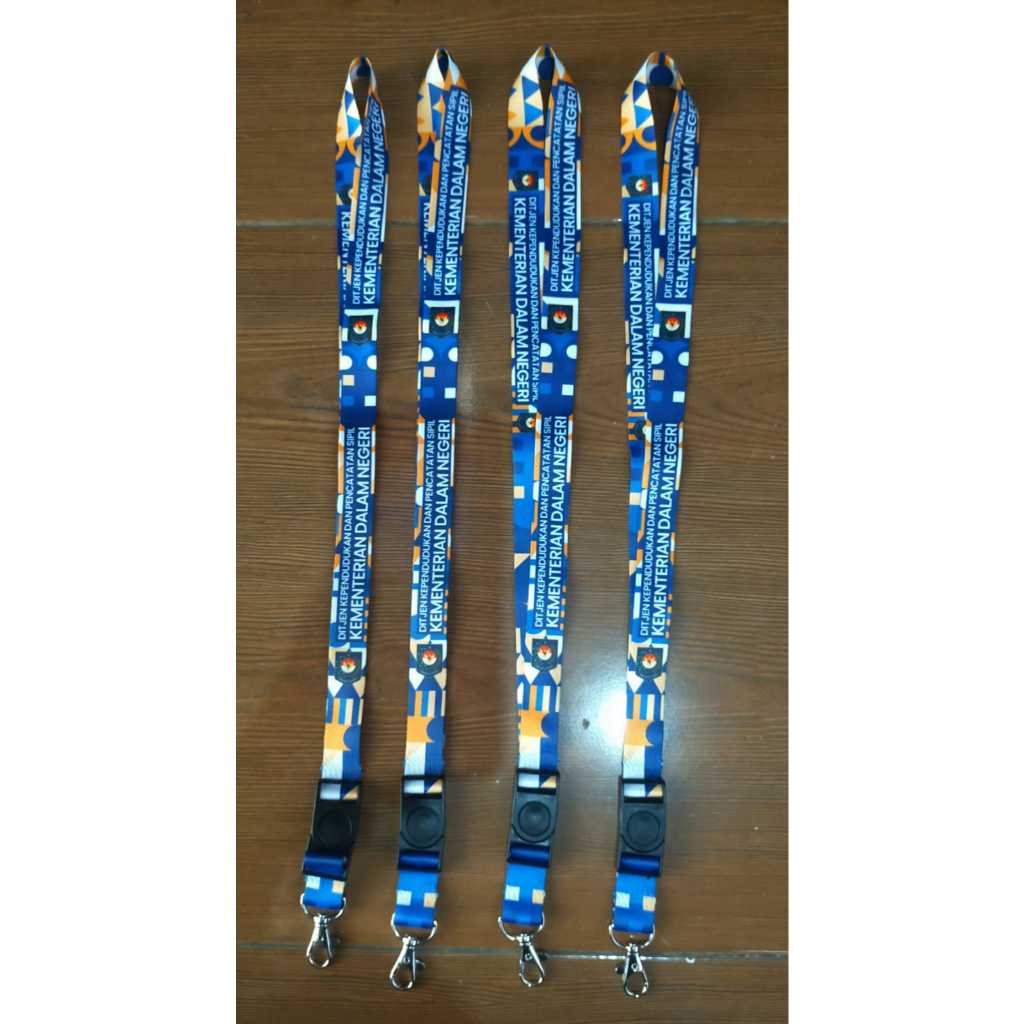 

TALI LANYARD CUSTOM / LANYARD ID CARD CUSTOM CETAK 2 SISI / LANYARD PRINTING / LANYARD TALI TISSU