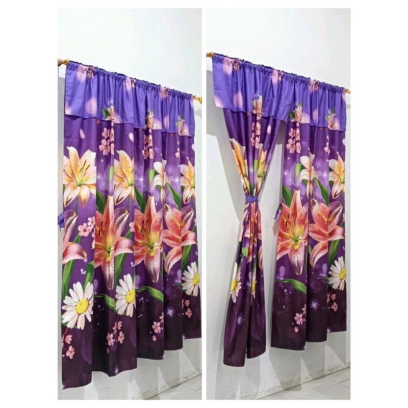 Gorden Serut Poni Pintu Jendela 100x200