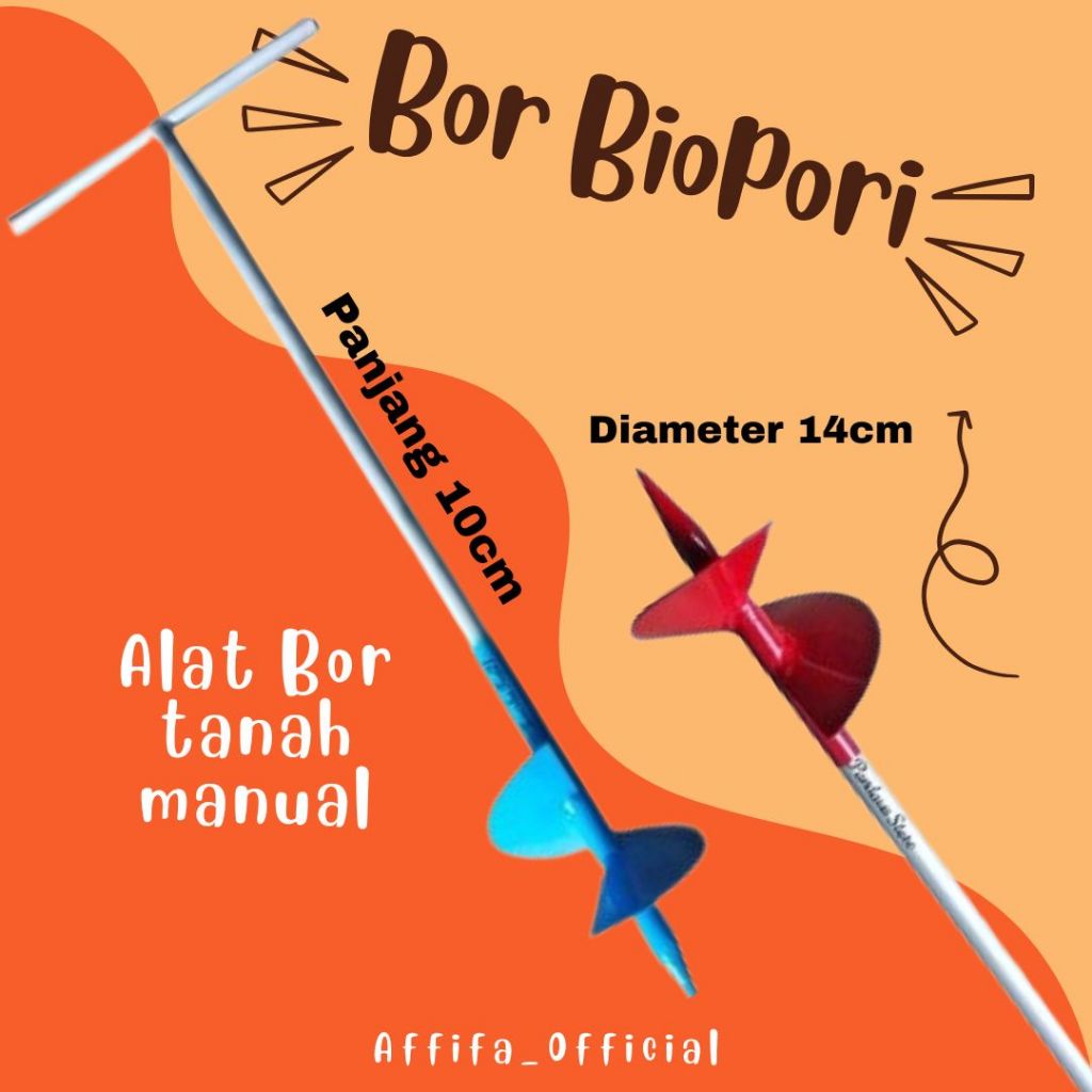 Bor Biopori | Alat Bor Tanah Manual | Bor Resapan Air