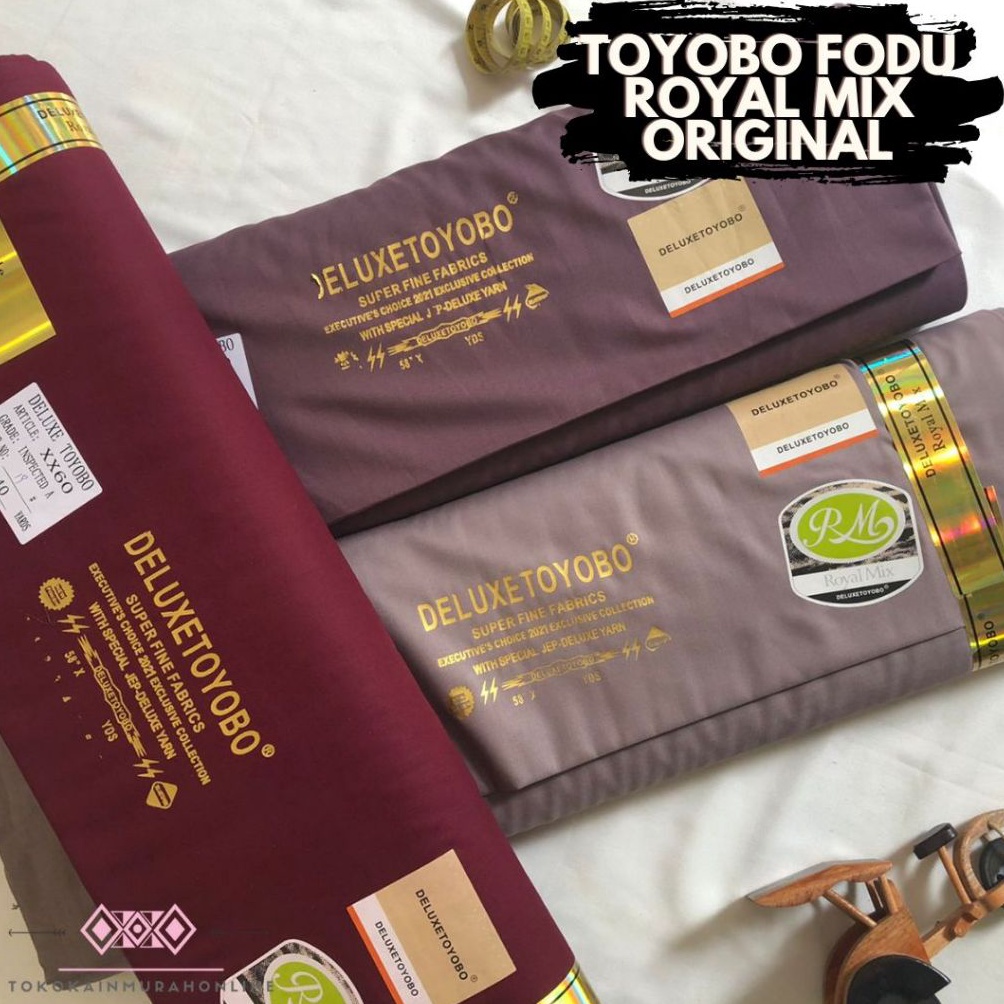 New Kain Katun Toyobo Fodu ROYAL MIX Deluxe Original 1 Grade A Premium Import JEPANG TERMURAH ASLI