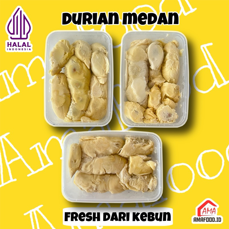 

AM durian durian kupas medan legit paket 3 box pilihan