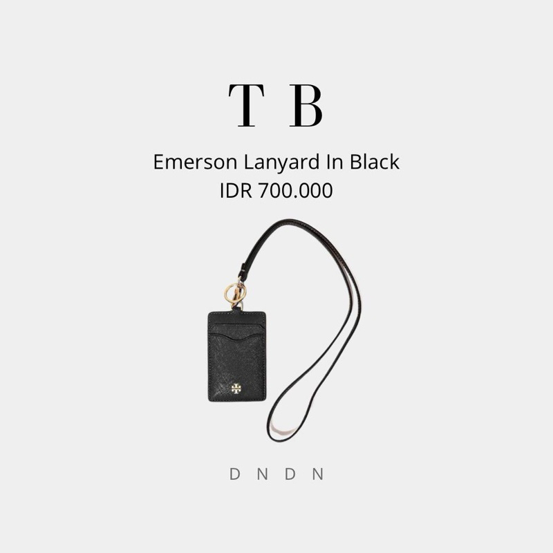 

Emerson Lanyard In Black
