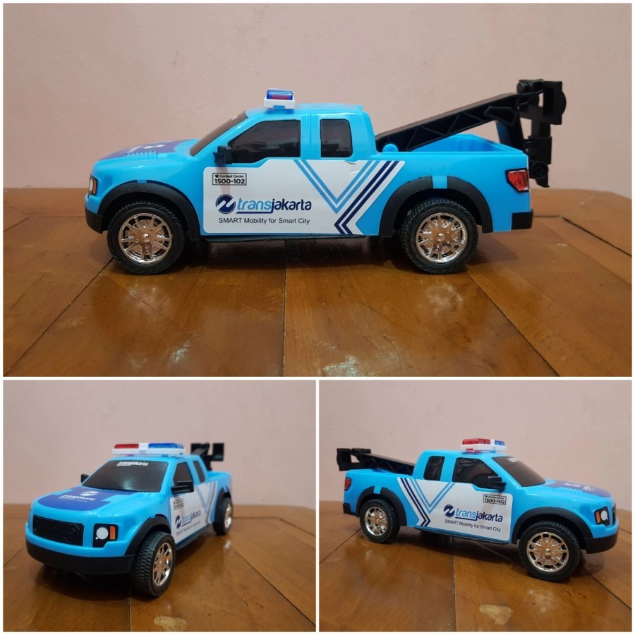 Mainan Mobil Derek Transjakarta - Mainan Mobil Layanan Derek Busway