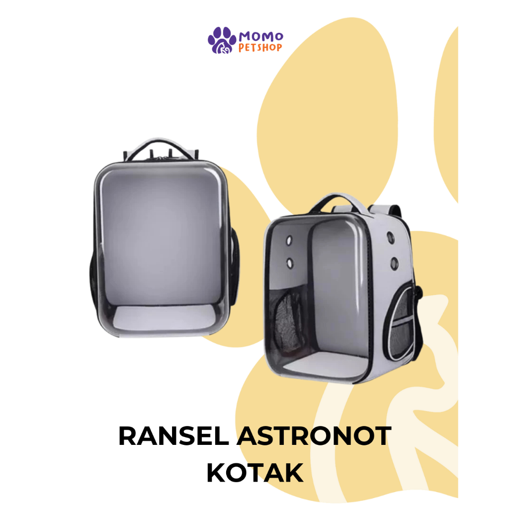 Tas Ransel Astronot Hewan Kucing Anjing + Pet Cargo + Backpack Transparan Jumbo + Petshop Toraja