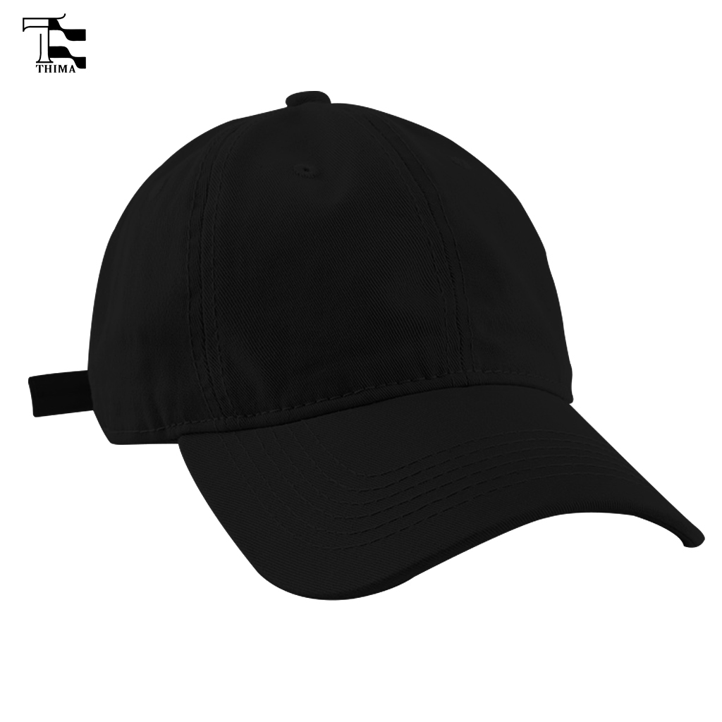 Topi Baseball Polos Pria Wanita Simpel Keren Hitam Unisex Baseball hat - Topi Hitam