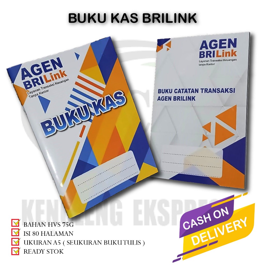 

BUKU CATATAN TRANSAKSI AGEN BRILINK/BUKU KAS AGEN BRILINK ISI 40 LEMAR 80 HALAMAN READY STOK