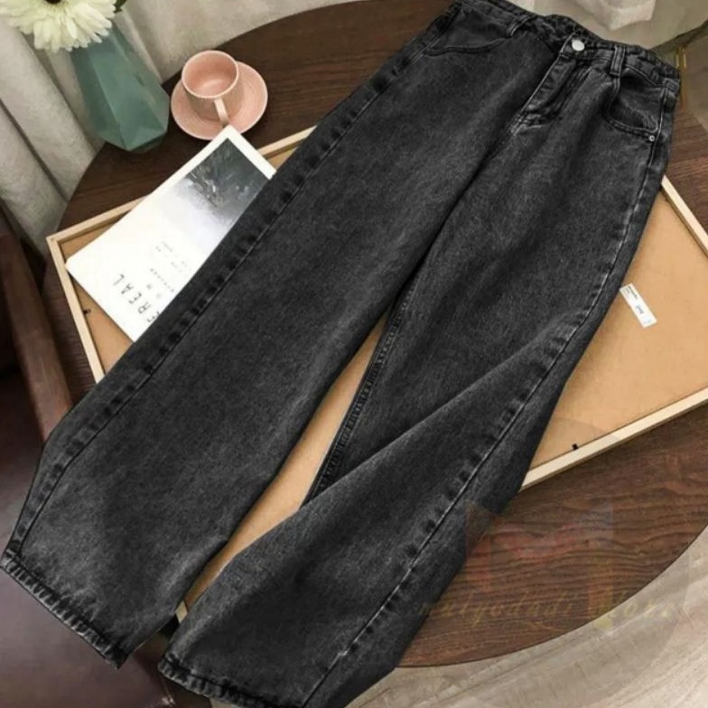 Terlaris HIGHWAIST KULOT CELANA PANJANG JEANS WANITA CELANA HIGHWAIST PINGGANG TINGGI CELANA BOYFRIE