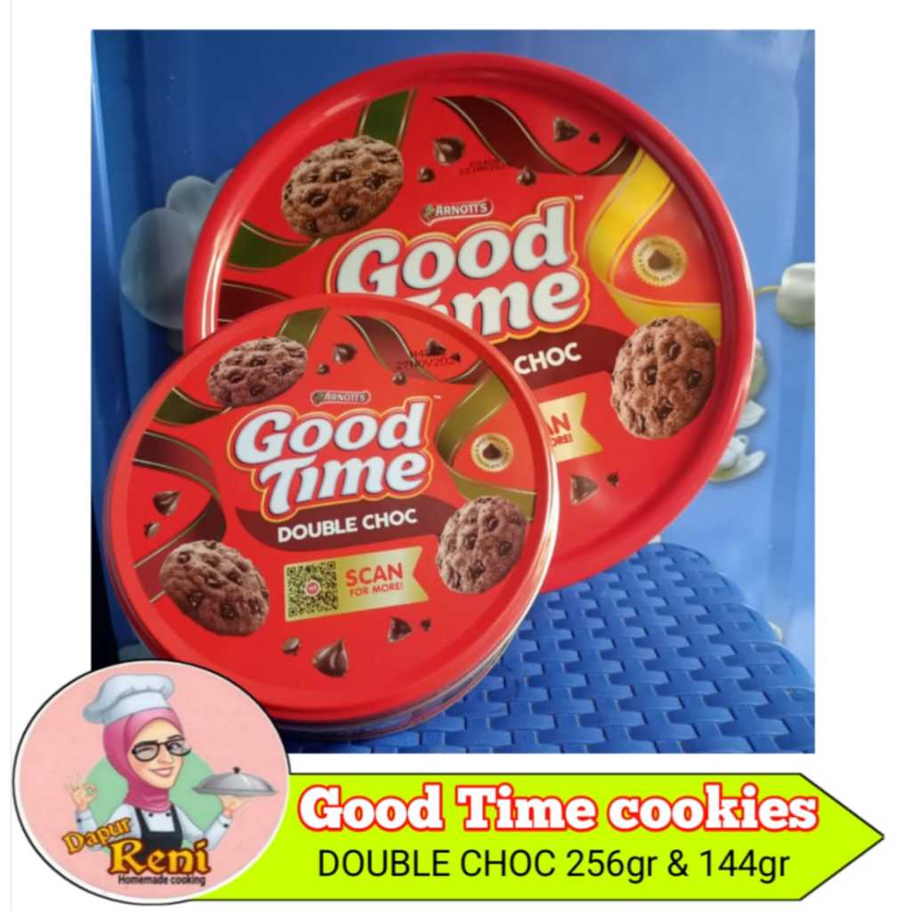 

Good time cookies kemasan kaleng 256gr dan 144gr/kue lebaran