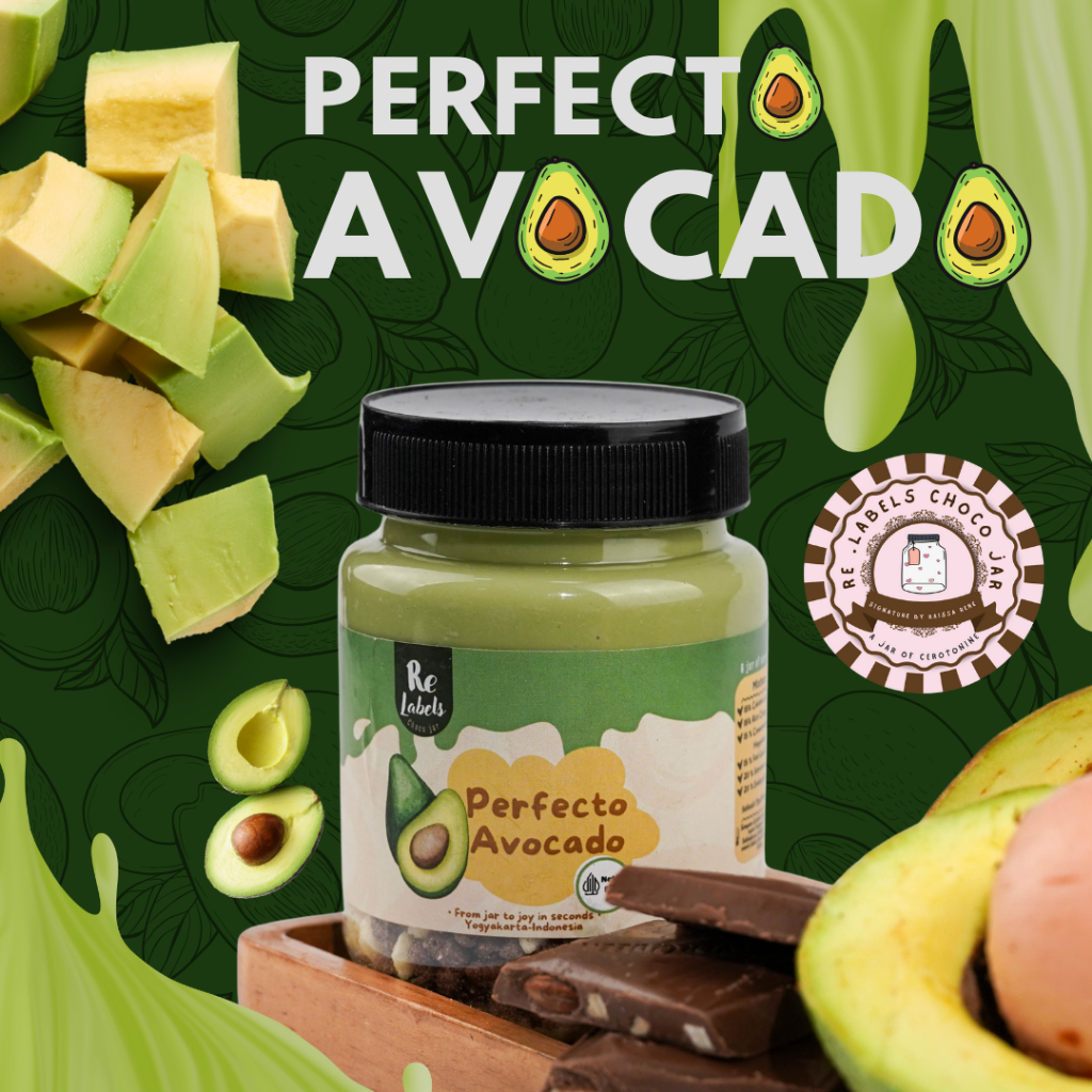 

Chocojar Sweet Perfecto Avocado - Re.labels Coklat Lumer Crunchy Varian Alpukat