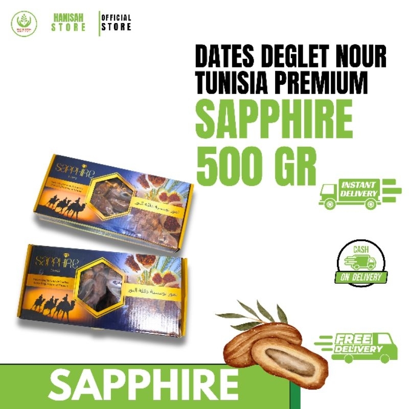 

Kurma Tunisia Tangkai Sapphire Box 500 gram