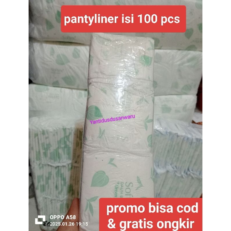 PROMO kotex liners/Pantyliner daun sirih 100pcs