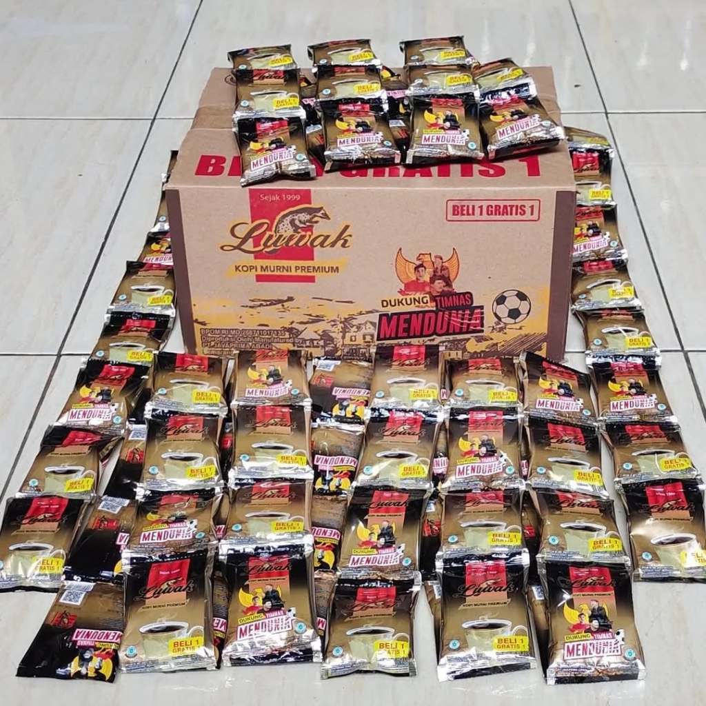 

2 Renceng Kopi bubuk LUWAK Murni Coffee Mini 6,5 gram