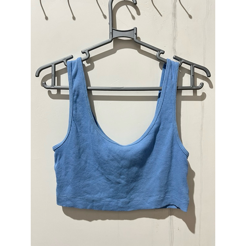 HnM Tanktop Crop Blue ORIGINAL 100%