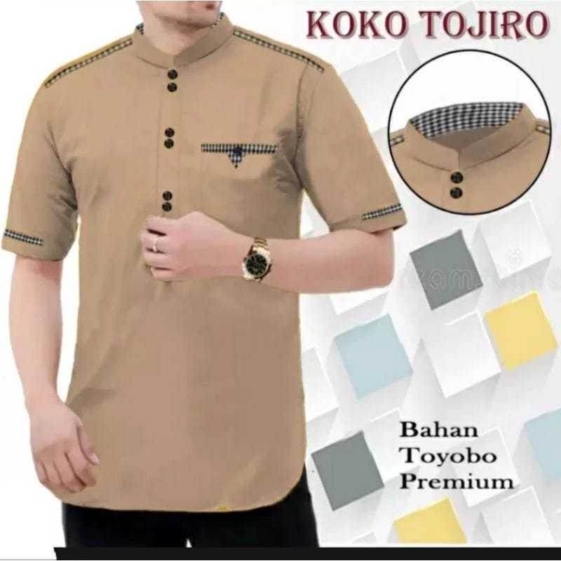 Koko TOJIRO Baju Koko Pria Muslim lengan Pendek Terbaru 2021